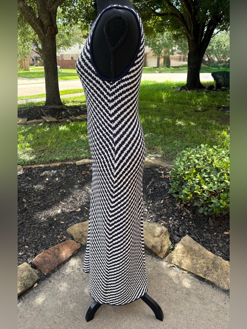 House of Harlow 1960 Blue & White Maxi Dress - Picture 3 of 8